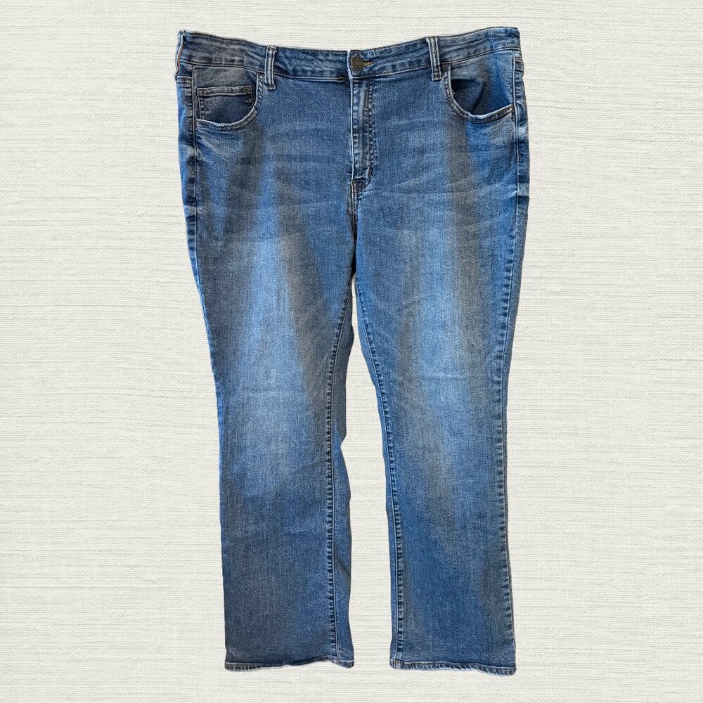 Sonoma Goods for Life Low Rise Boot Cut denim jeans size 22 30" inseam Y2K style